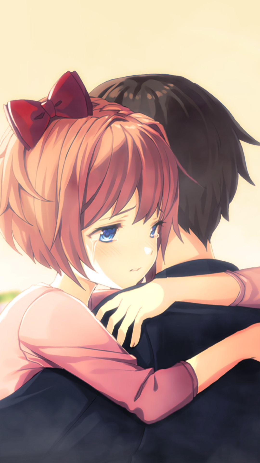 Cute Anime Couple Hug R0 1080×1920